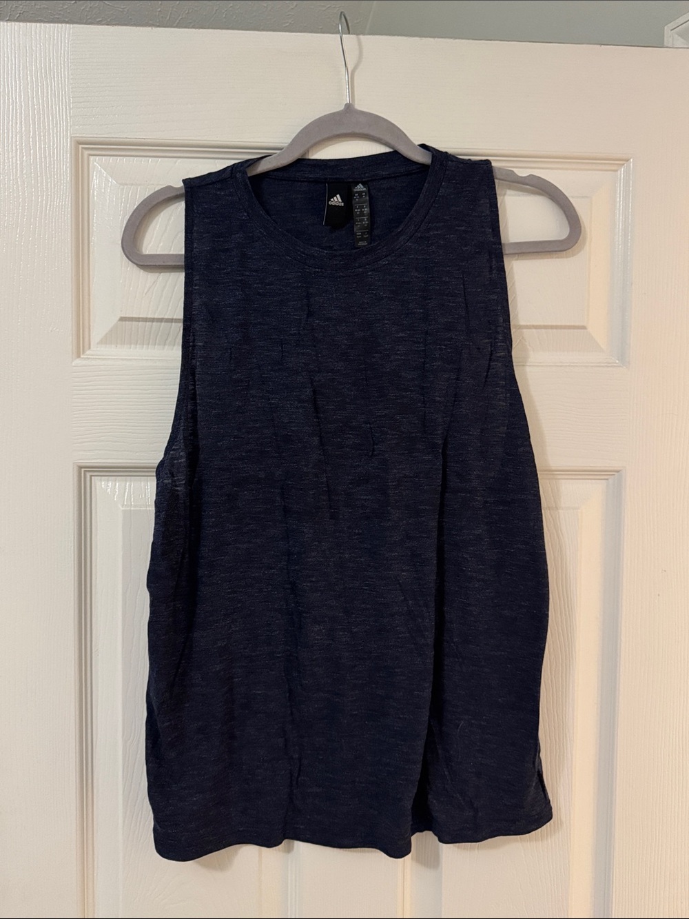 adidas Women’s Dark Navy Athletic Muscle Tank
